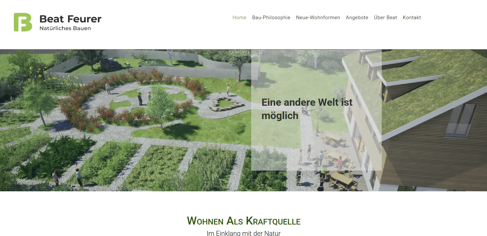 Porfolio webdesign Website für BEAT FEURER