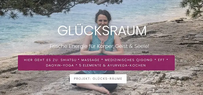 Website Projekt für Glücksraum