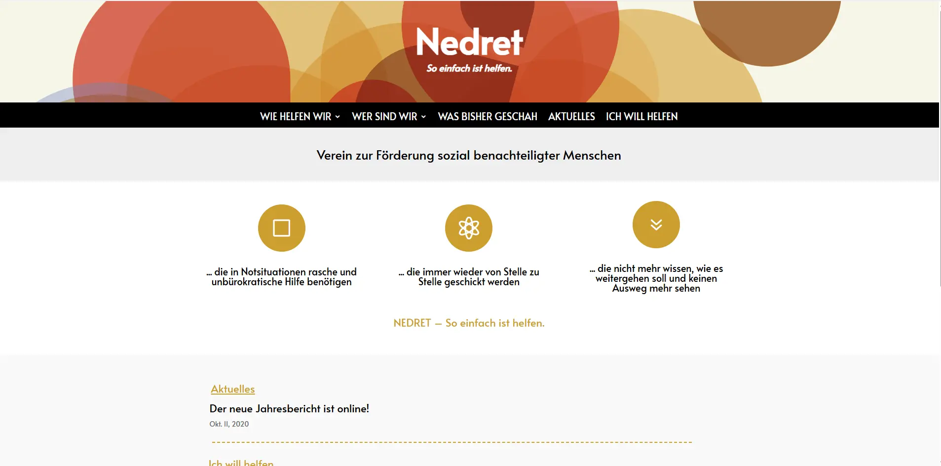 Porfolio webdesign Website für NEDRET