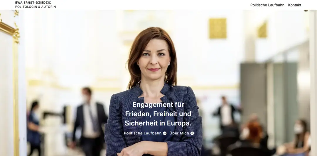 Website design for Ewa Ernst by Julius Timgum, ZORA Design